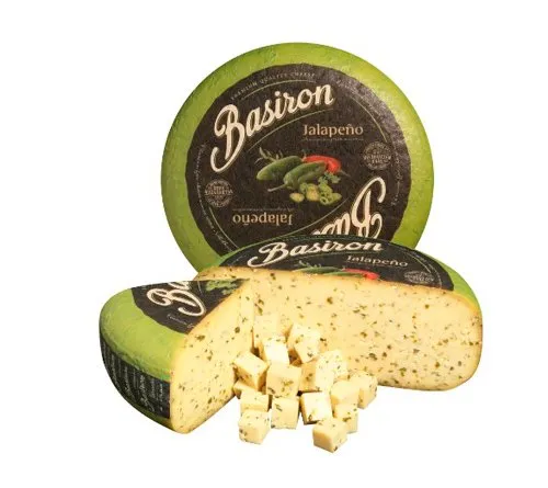 Queso Gouda Jalapeño Basiron Rueda 4,5Kg — Quesos Frescos / Tiernos
