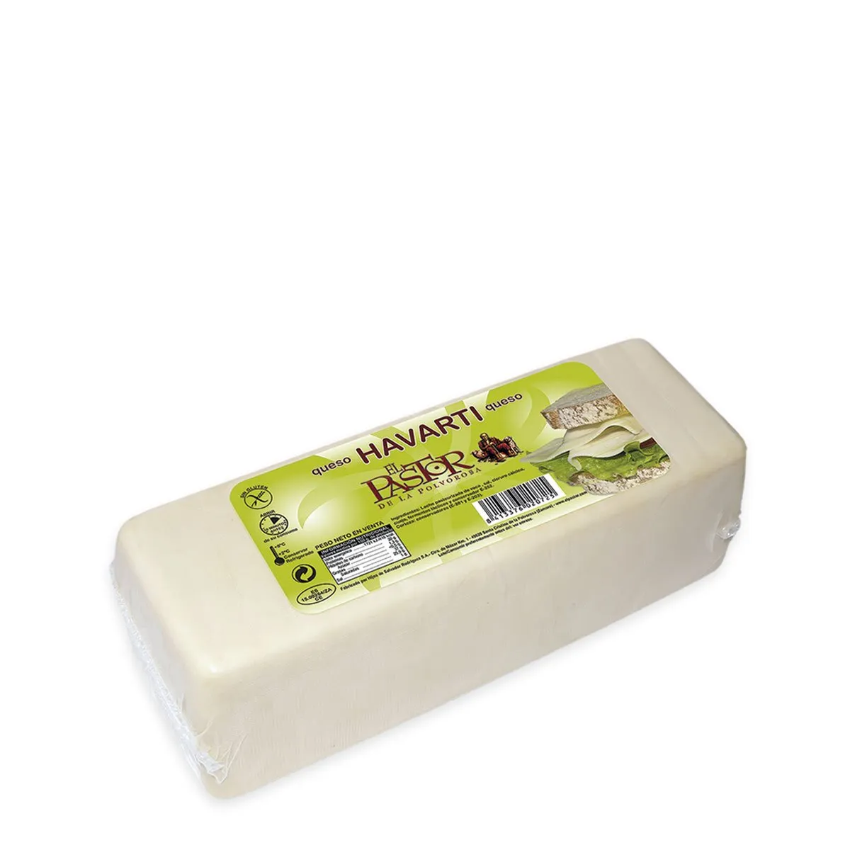 Queso Barra Havarti el Pastor 3Kg Aprox. x 2Ud — Quesos Frescos / Tiernos