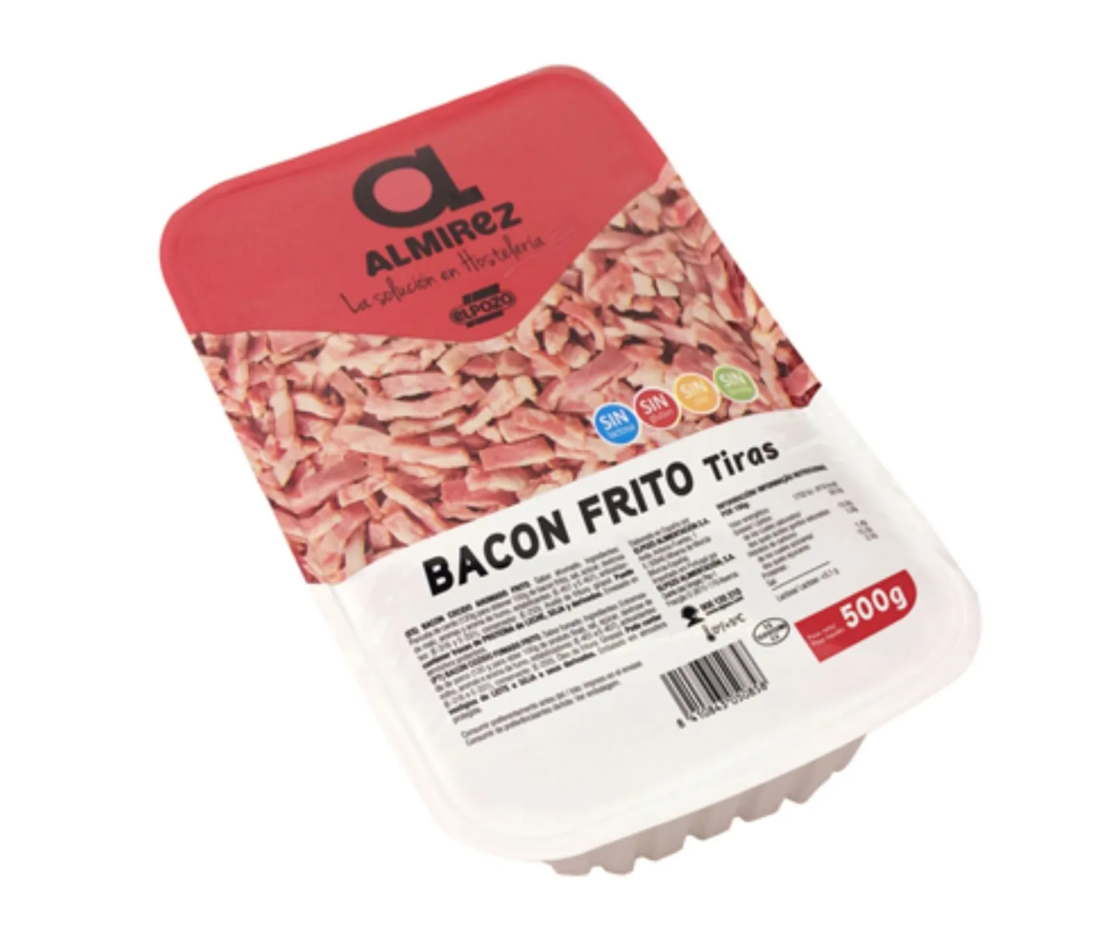 Bacon Frito Tiras Almirez 500g x 6Ud