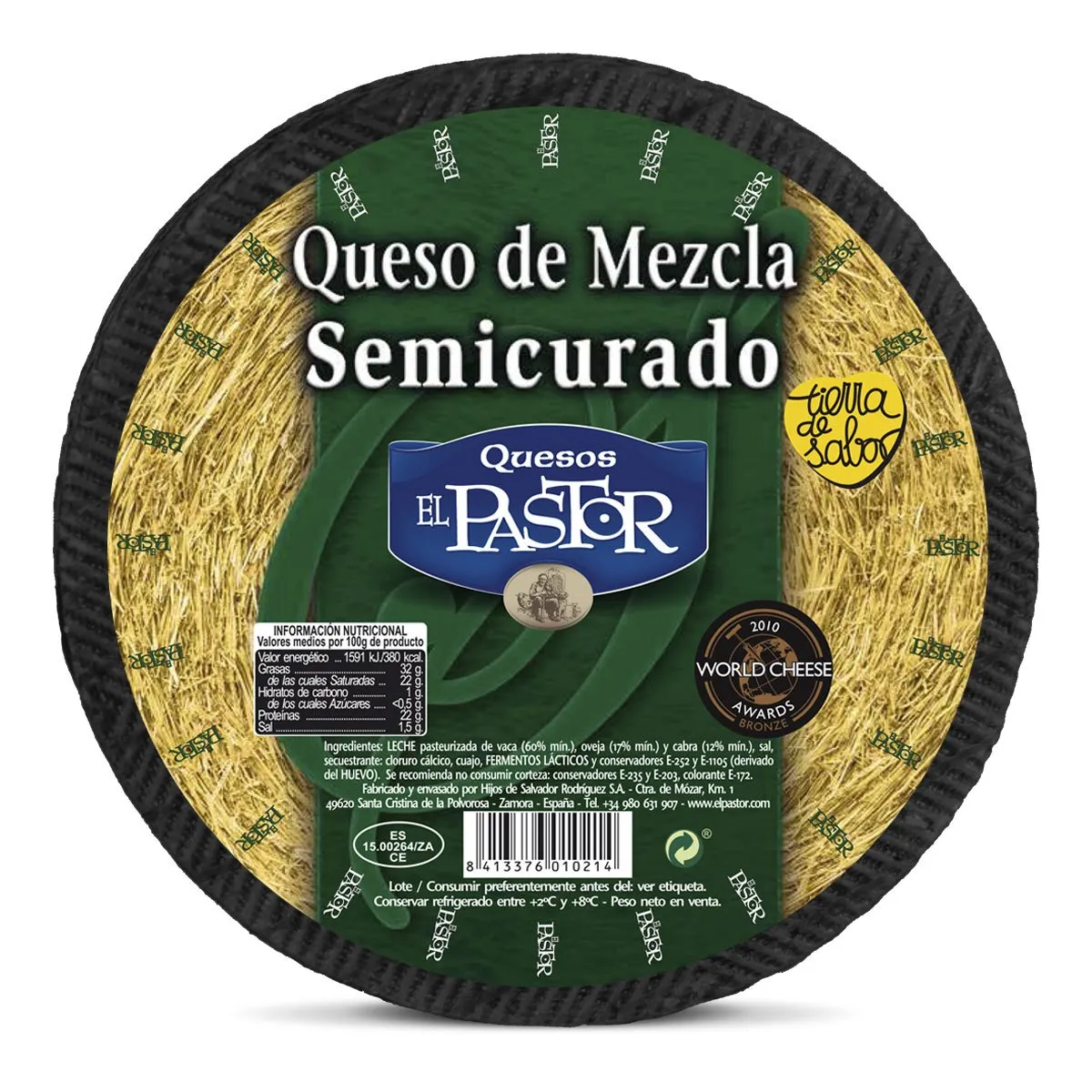 Queso Mezcla Semicurado Santtum El Pastor 3Kg x 2Ud — Quesos Semicurados