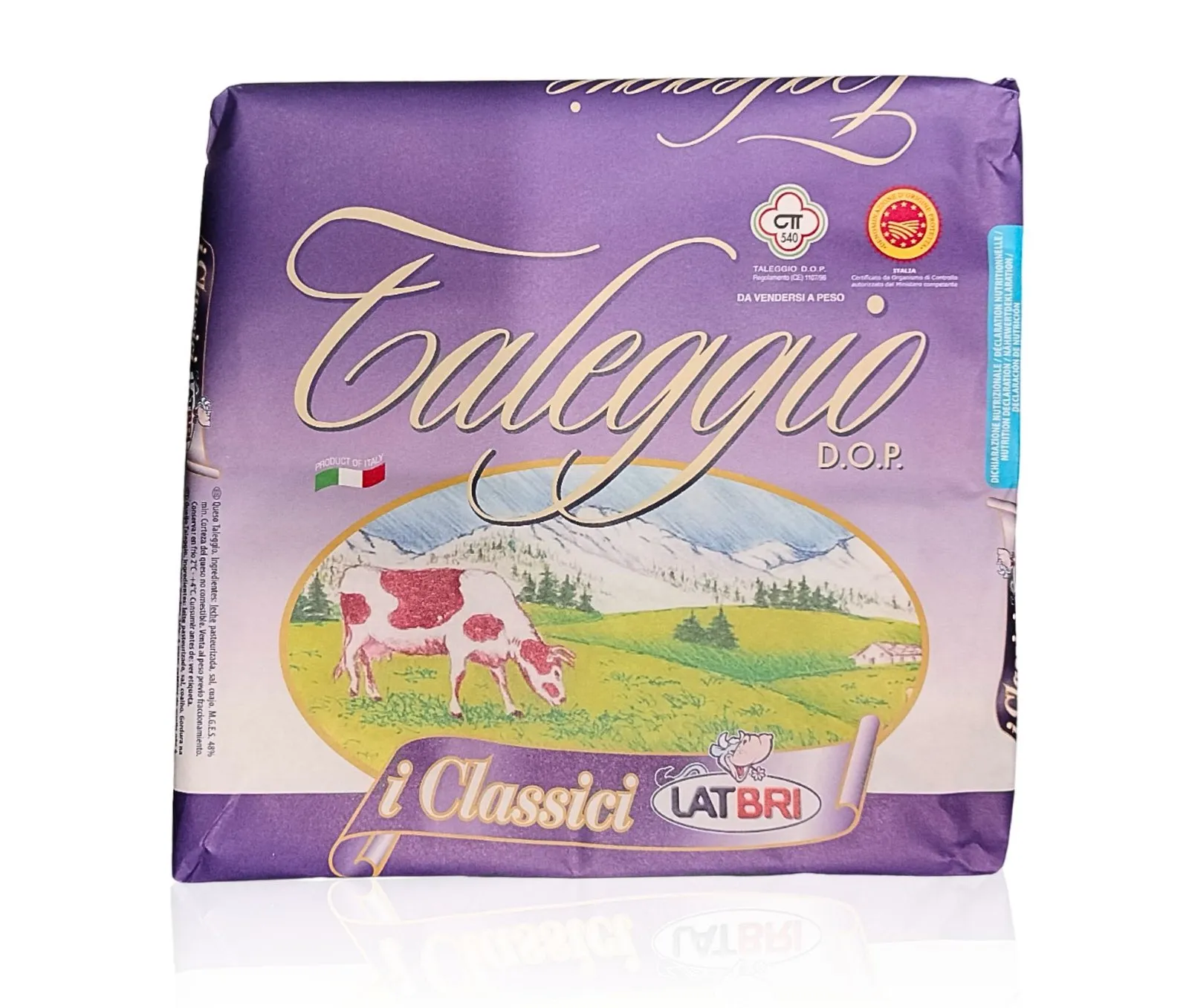 QuesoTaleggio DOP Lat Bri 2,5kg x2Ud — Productos Italianos