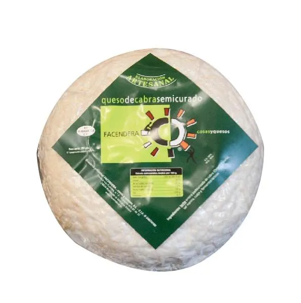 Queso Cabra Semicurado Facendera 500g — Quesos Semicurados