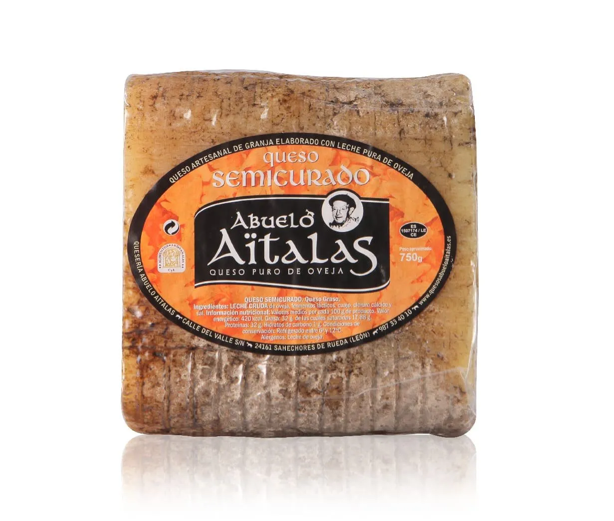 Queso Oveja Semicurado Abuelo Aïtalas — Quesos Semicurados
