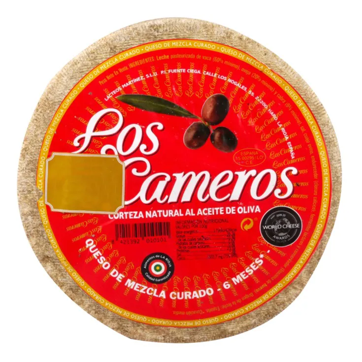 Queso Mezcla Curado Los Cameros 3Kg x 2Ud — Quesos Curados