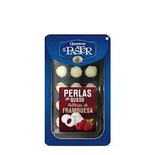 Perlas con Frambuesa El Pastor 125g x 8Ud — Quesos Frescos / Tiernos