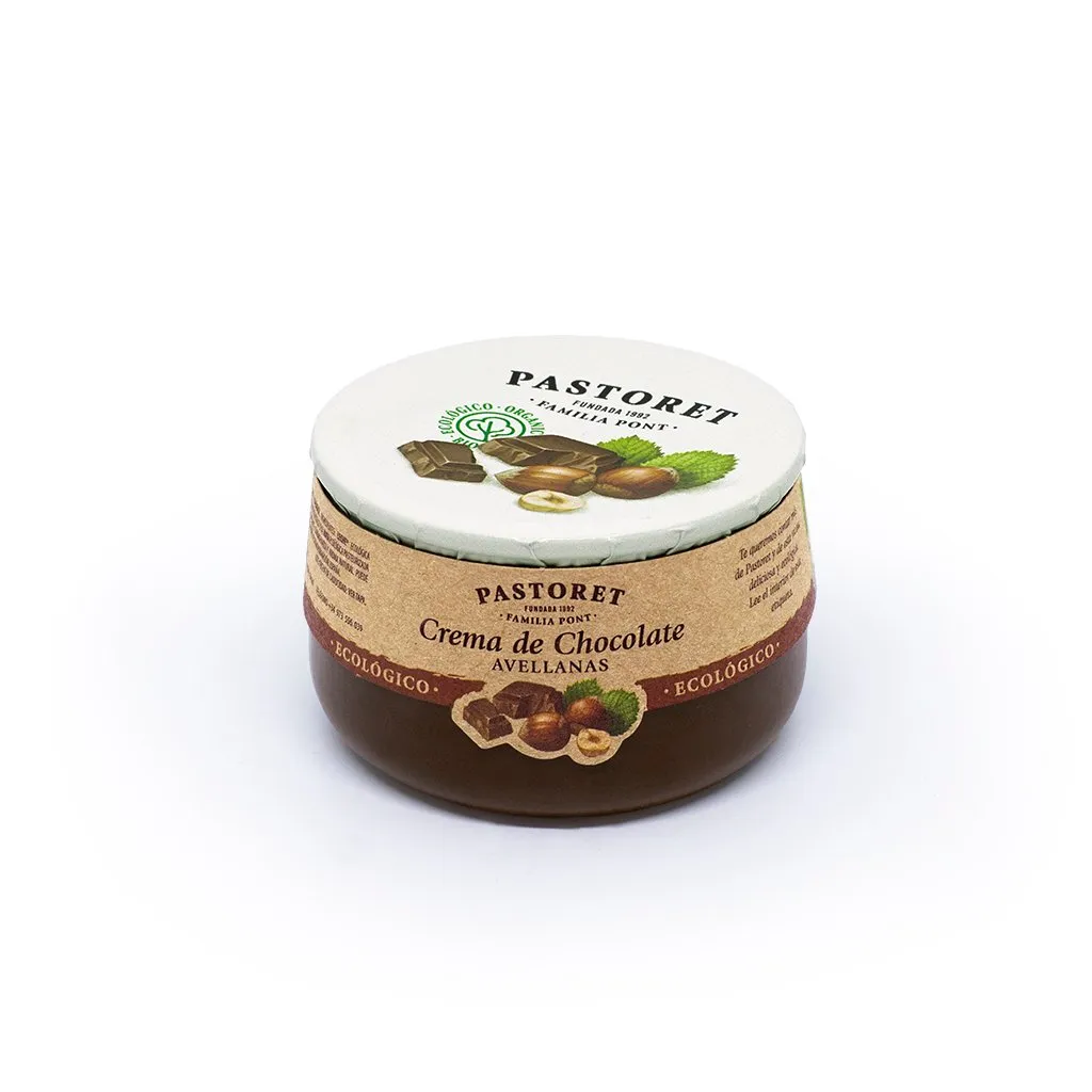 Crema Ecológica de Chocolate y Avellanas Pastoret 100g x 6Ud — Membrillos / Dulces