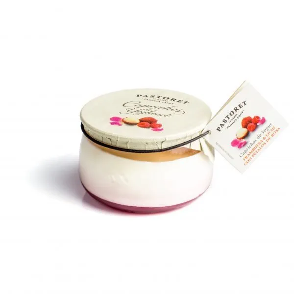 Capricho Frambuesa y Lichi Pétalos Rosa Pastoret 150g x 6Ud — Lácteos