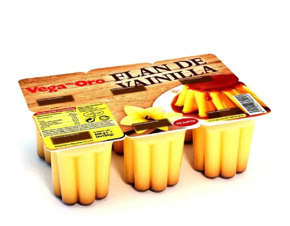 Flan Vainilla Vega de Oro pack 6 x 8Ud — Lácteos