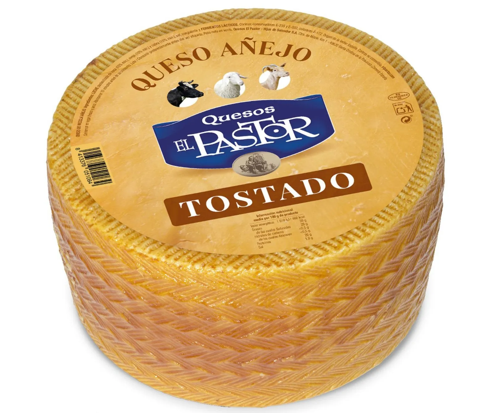 Queso Añejo Tostado El Pastor 3Kg x 2Ud