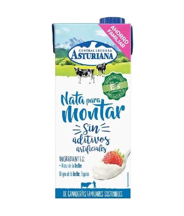 Nata Montar 38% Asturiana 1L x 6Ud — Lácteos