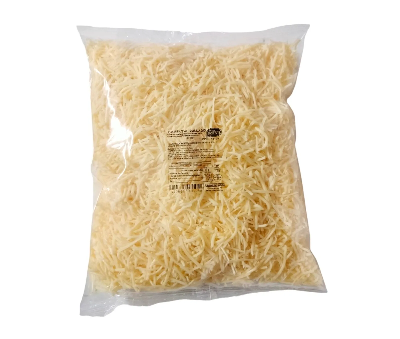 Queso Emmental Rallado 1Kg x 8Ud — Quesos Rallados