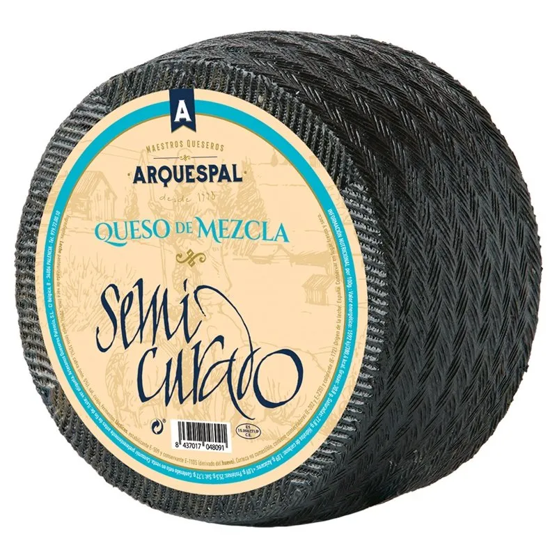 Queso Semi Mezcla Arquespal Cincho 3Kg x 2Ud — Quesos Semicurados
