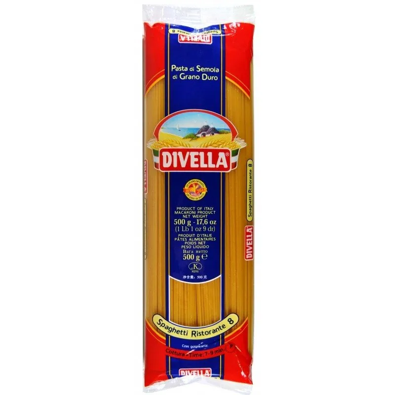 Spaguetti nº8 Divella 500g x 36Ud — Panes / Pastas / Harinas