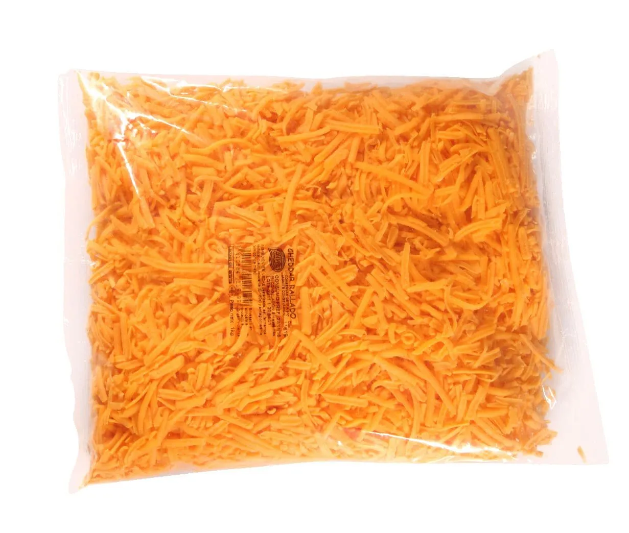 Queso Cheddar Rallado 1Kg x 4Ud — Quesos Rallados