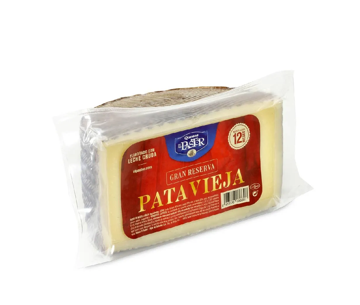 Queso Pata Vieja 1/2 Mezcla Añejo Leche Cruda 3Kg x 2Ud — Quesos Viejos / Añejos