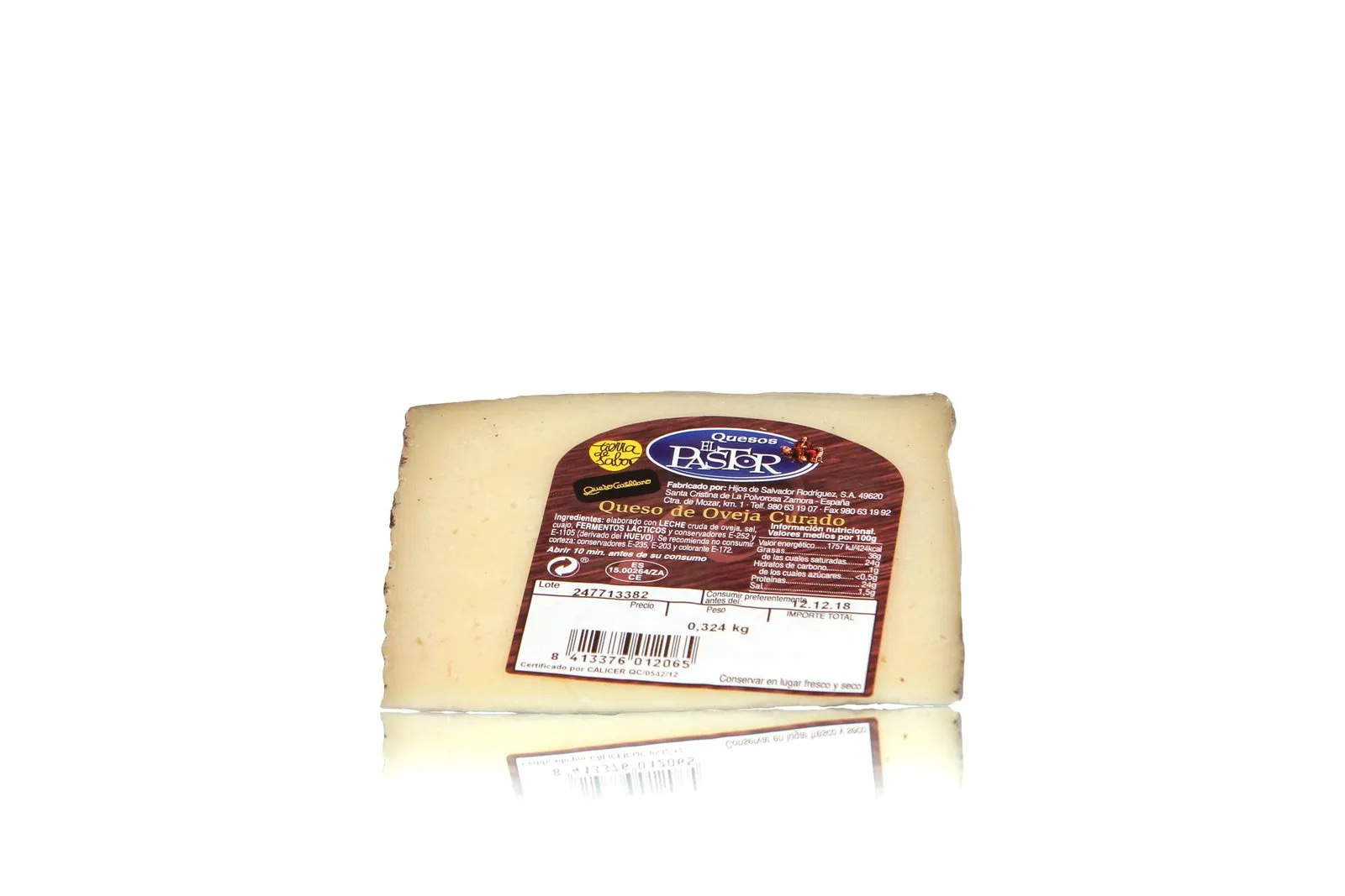 Queso Cuña Oveja Curado Grande el Pastor x 8Ud — Quesos Curados