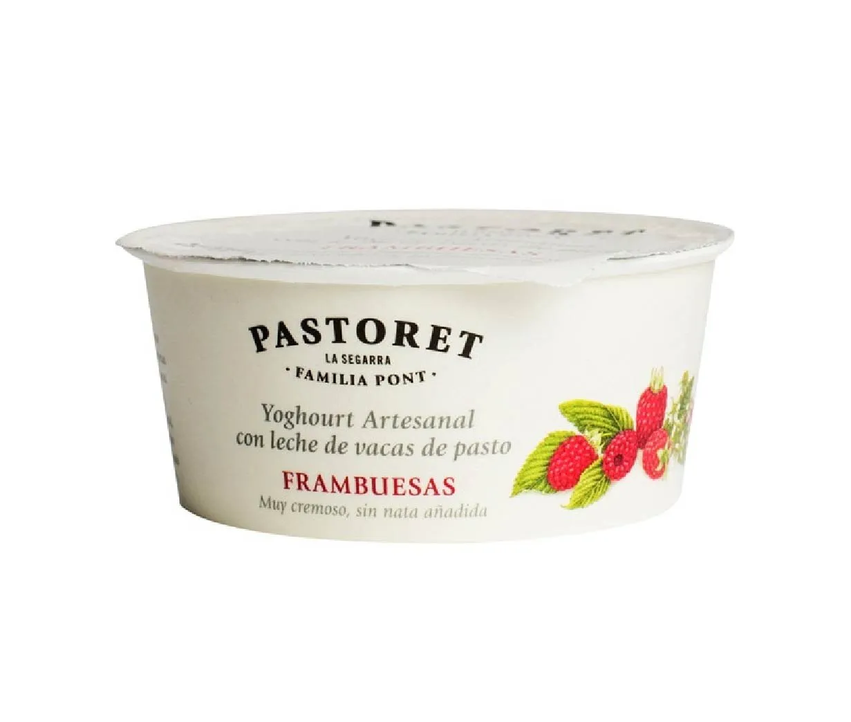 Yogurt Artesano Frambuesas Pastoret 125g x 8Ud — Lácteos