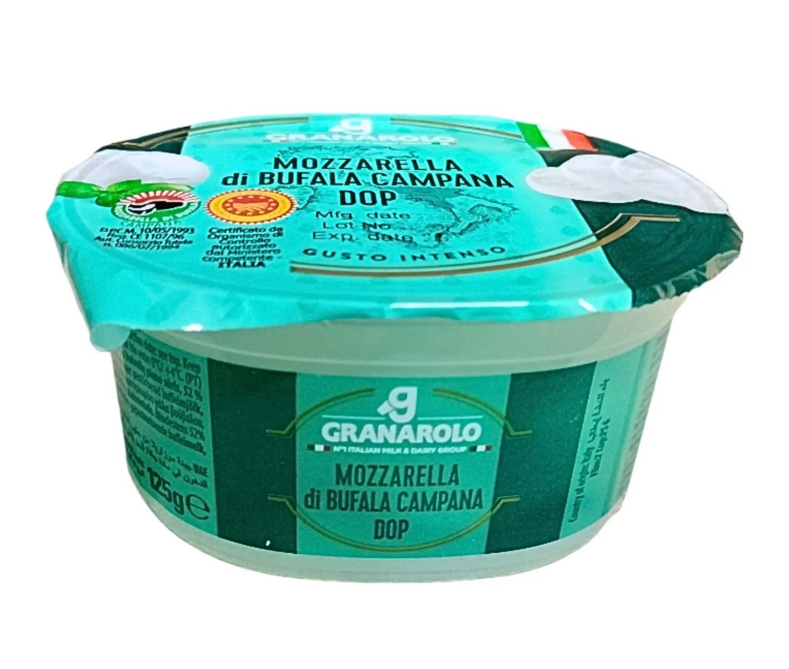 Mozzarella Búfala Vaso Granarolo 125g x 6Ud — Productos Italianos