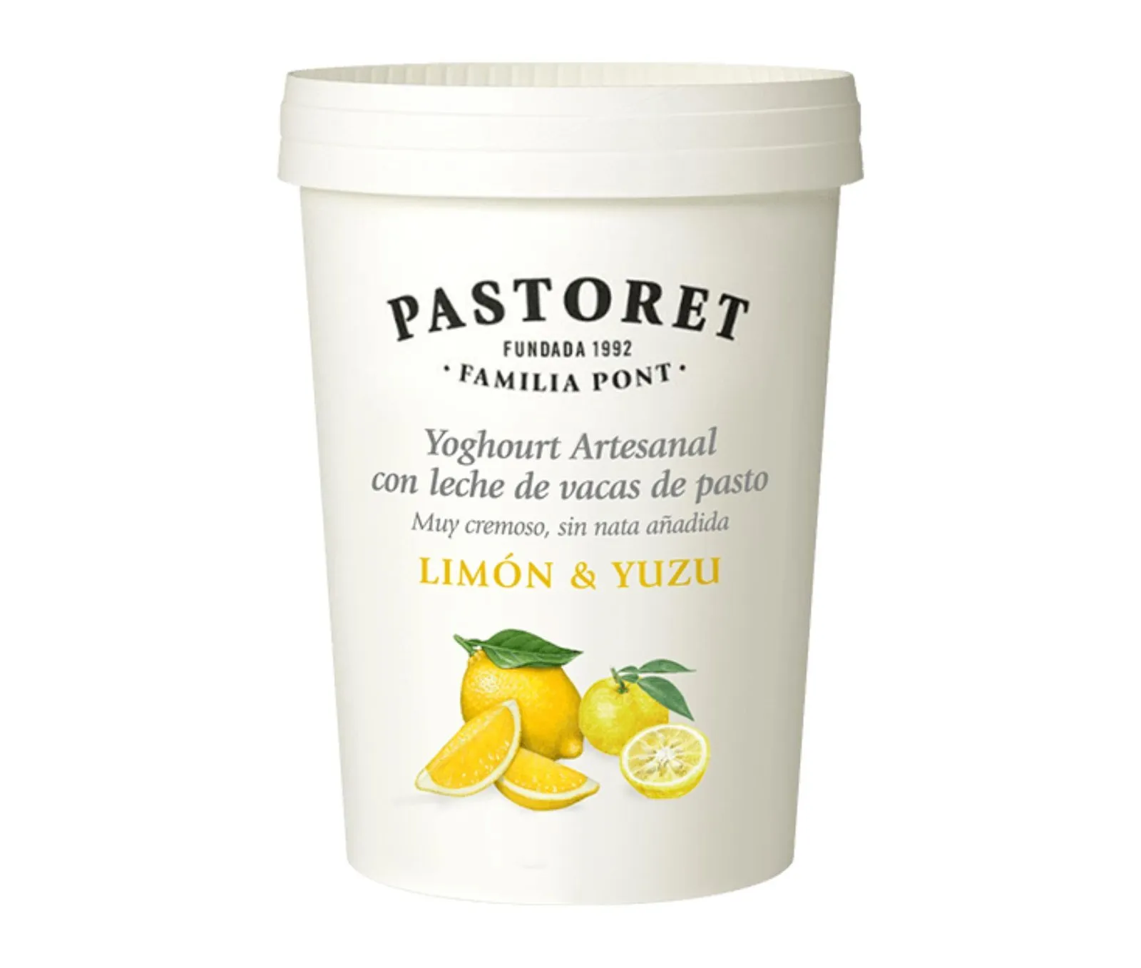 Yoghourt Artesano Limón y Yuzu 500g Pastoret x 4Ud — Lácteos