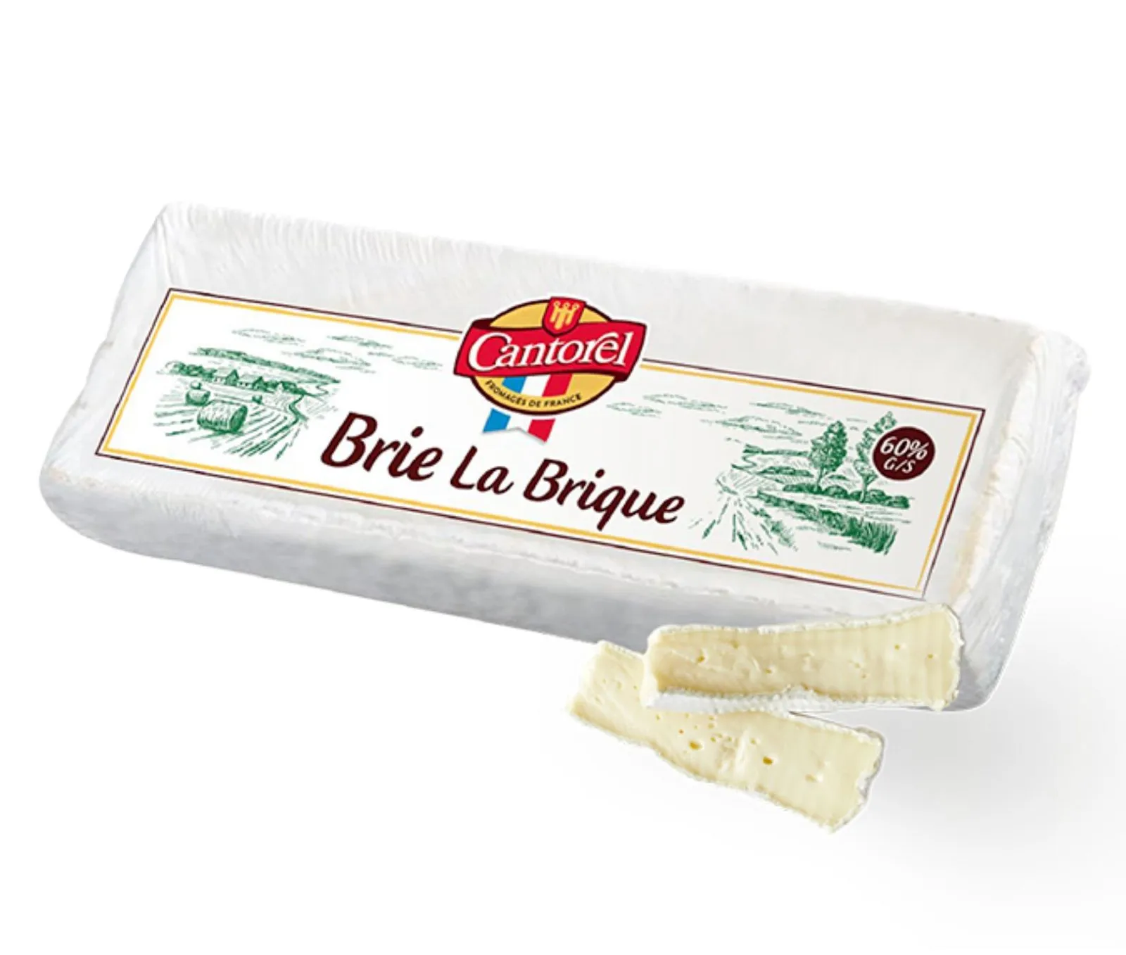 Queso Brie La Brique Cantorel 1,1Kg x 2Ud — Quesos Frescos / Tiernos