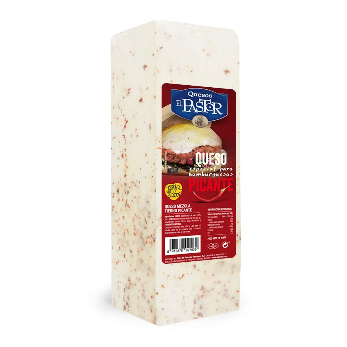 Queso Barra Picante Mezcla 3Kg x 2Ud — Quesos Frescos / Tiernos