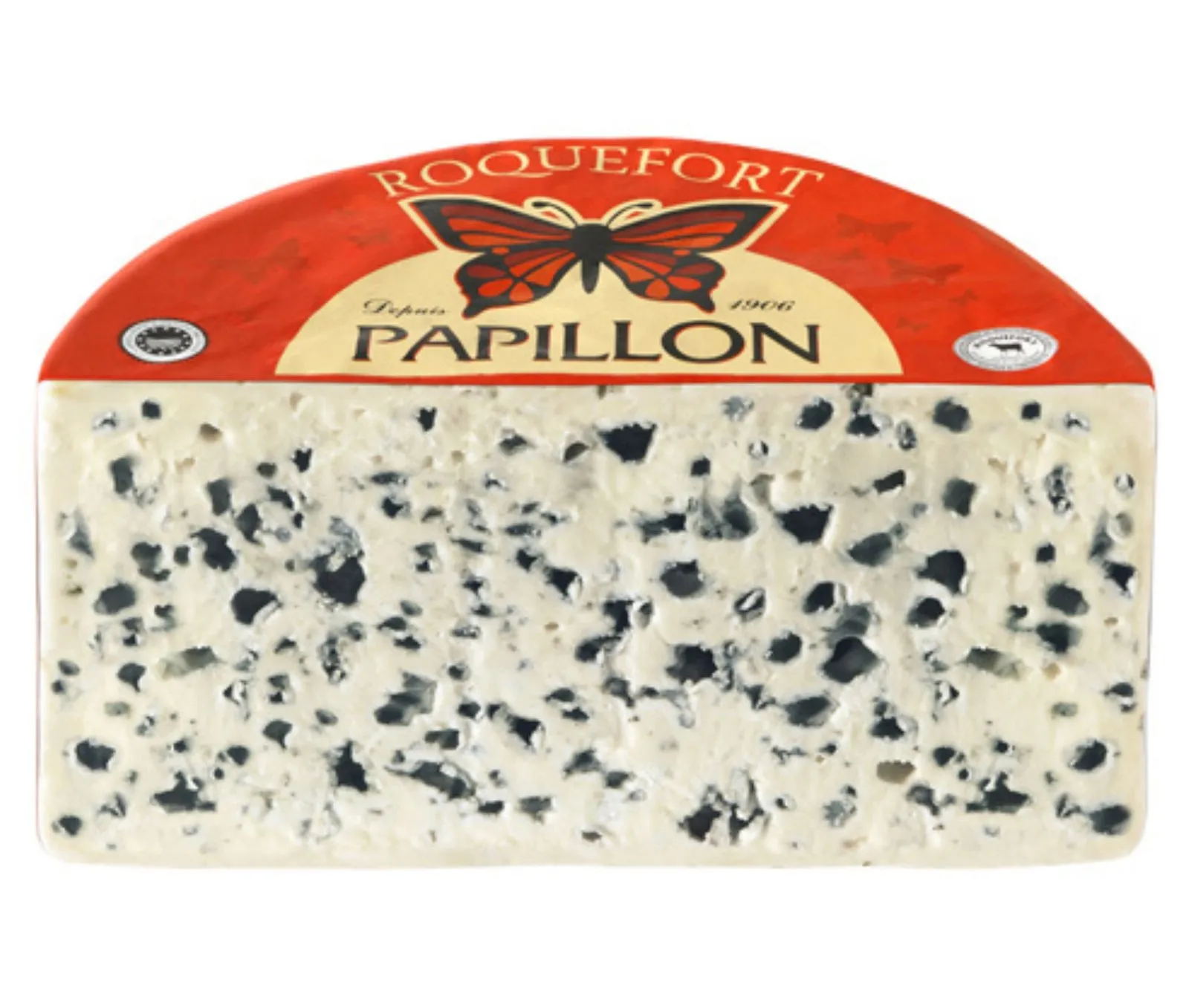 Queso Roquefort Papillon Rojo 1,35Kg x 2Ud — Quesos Azules