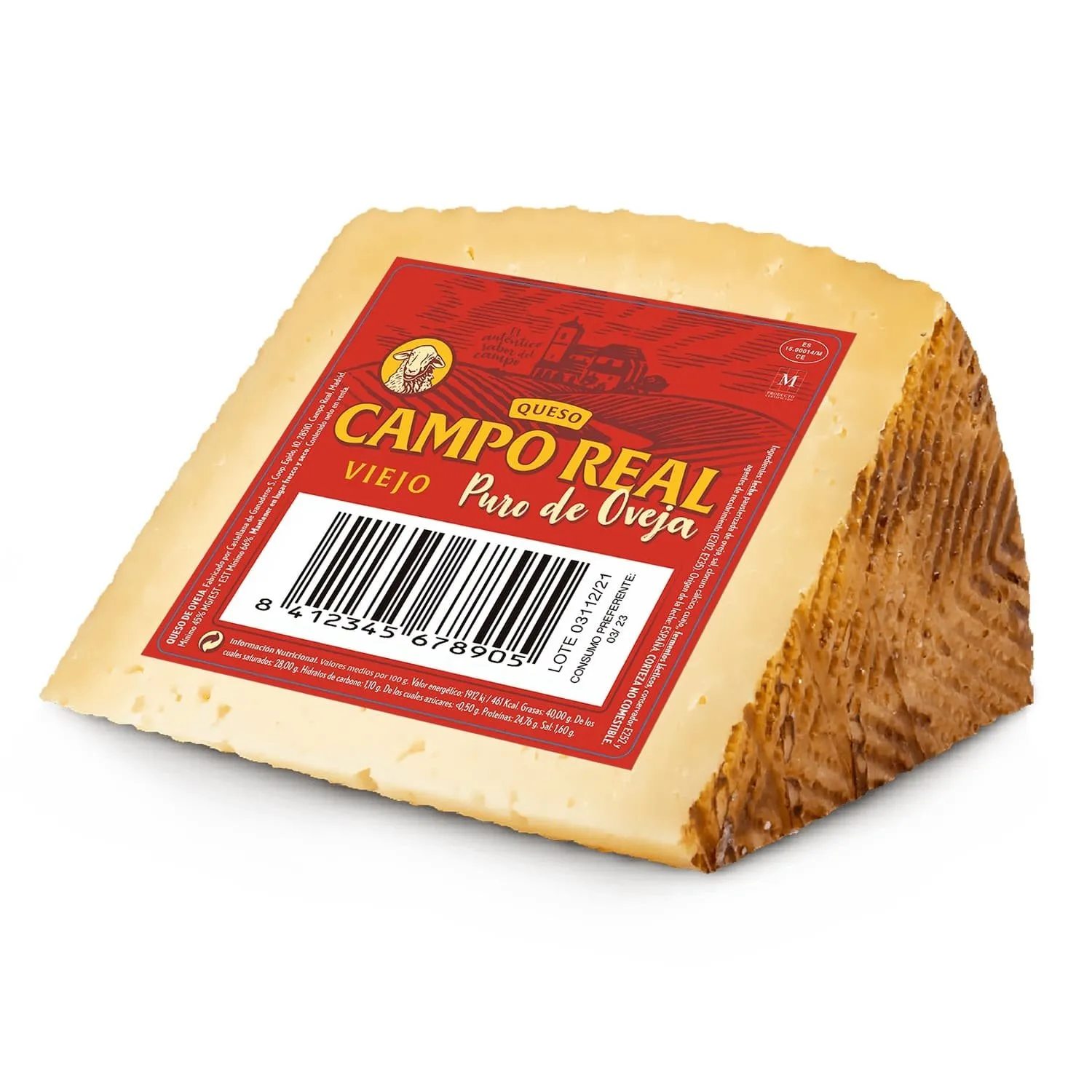 Cuñas Campo Real Viejo Oveja 360g x 16Ud — Quesos Viejos / Añejos