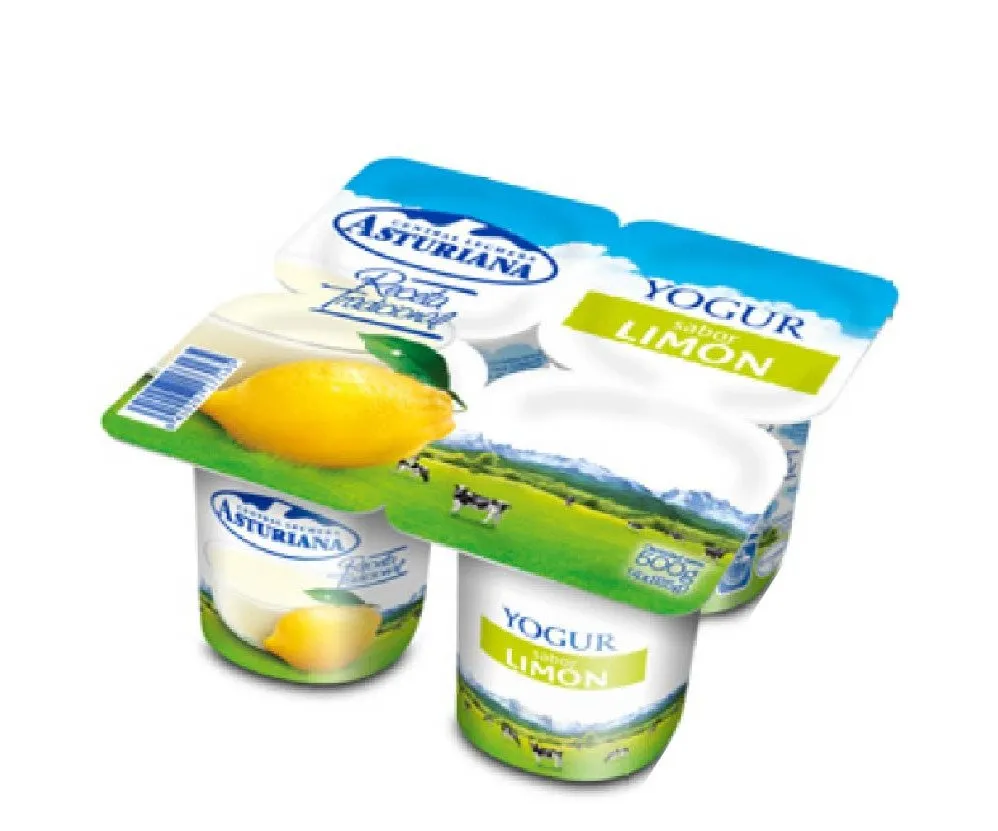 Yogur Sabor Limón Asturiana pack 4 x 6Ud — Lácteos
