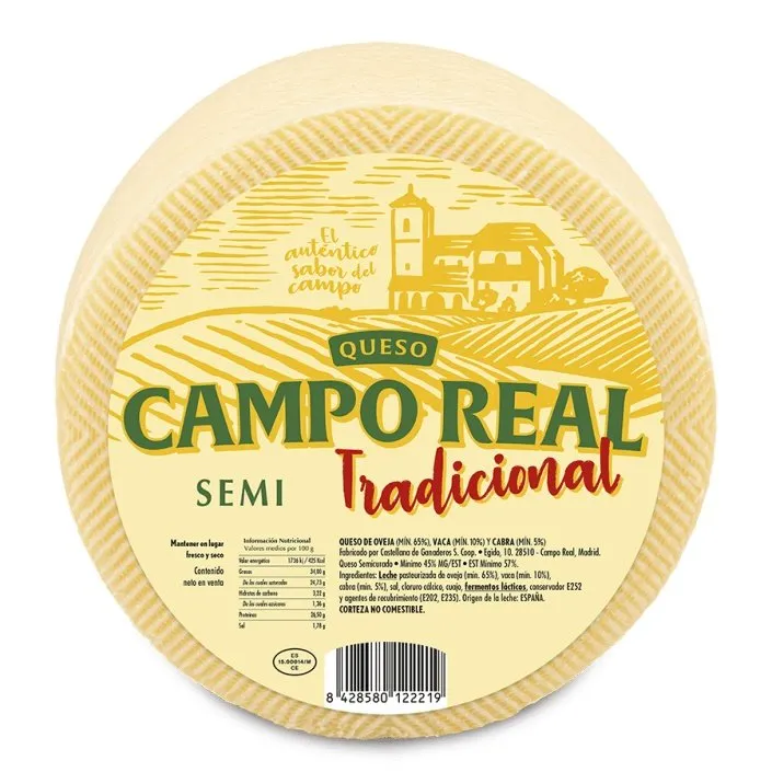 Queso Campo Real Tradicional Mezcla 3Kg x 2Ud — Quesos Semicurados