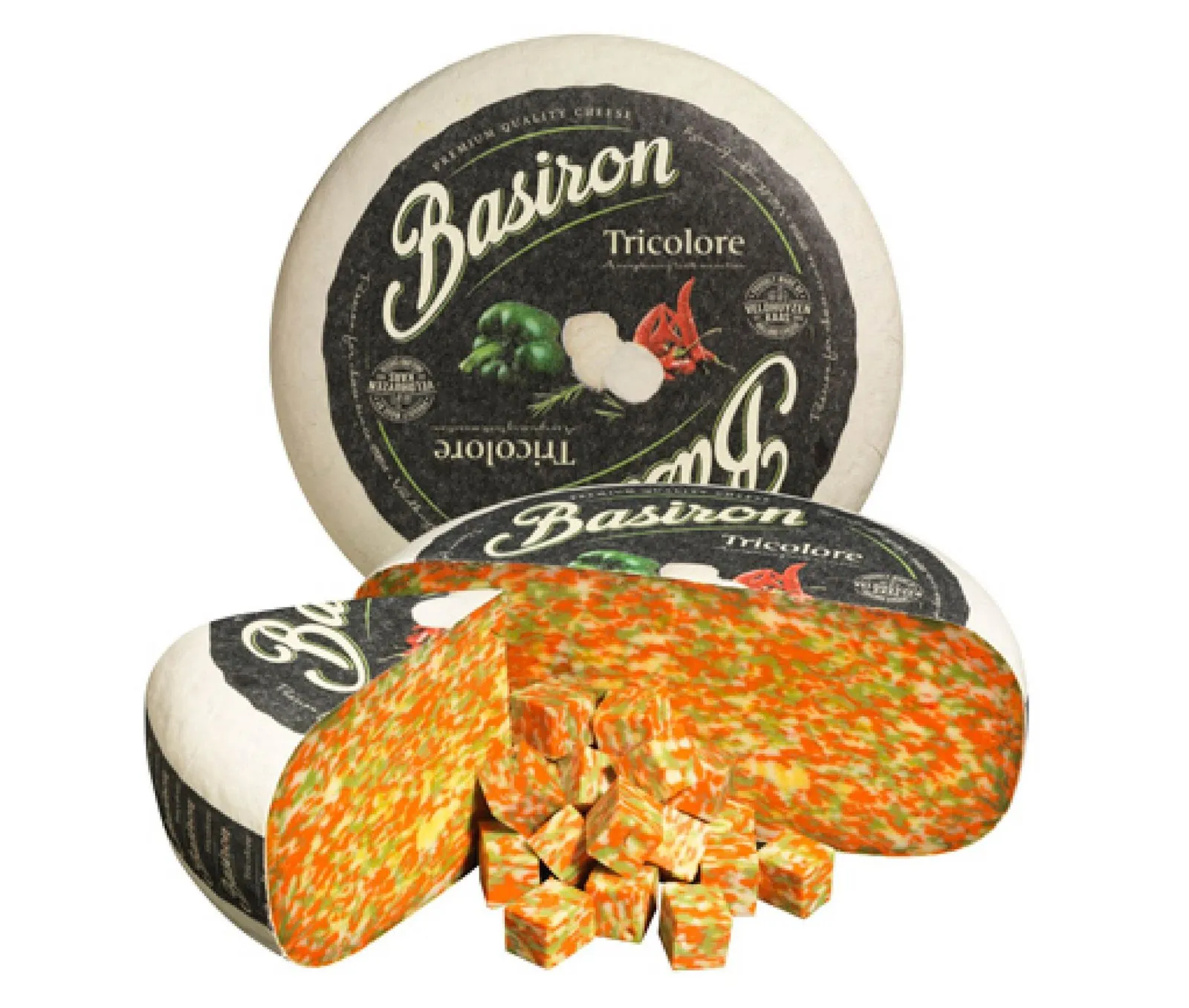 Queso Gouda Tricolore Basiron Rueda 4,5Kg