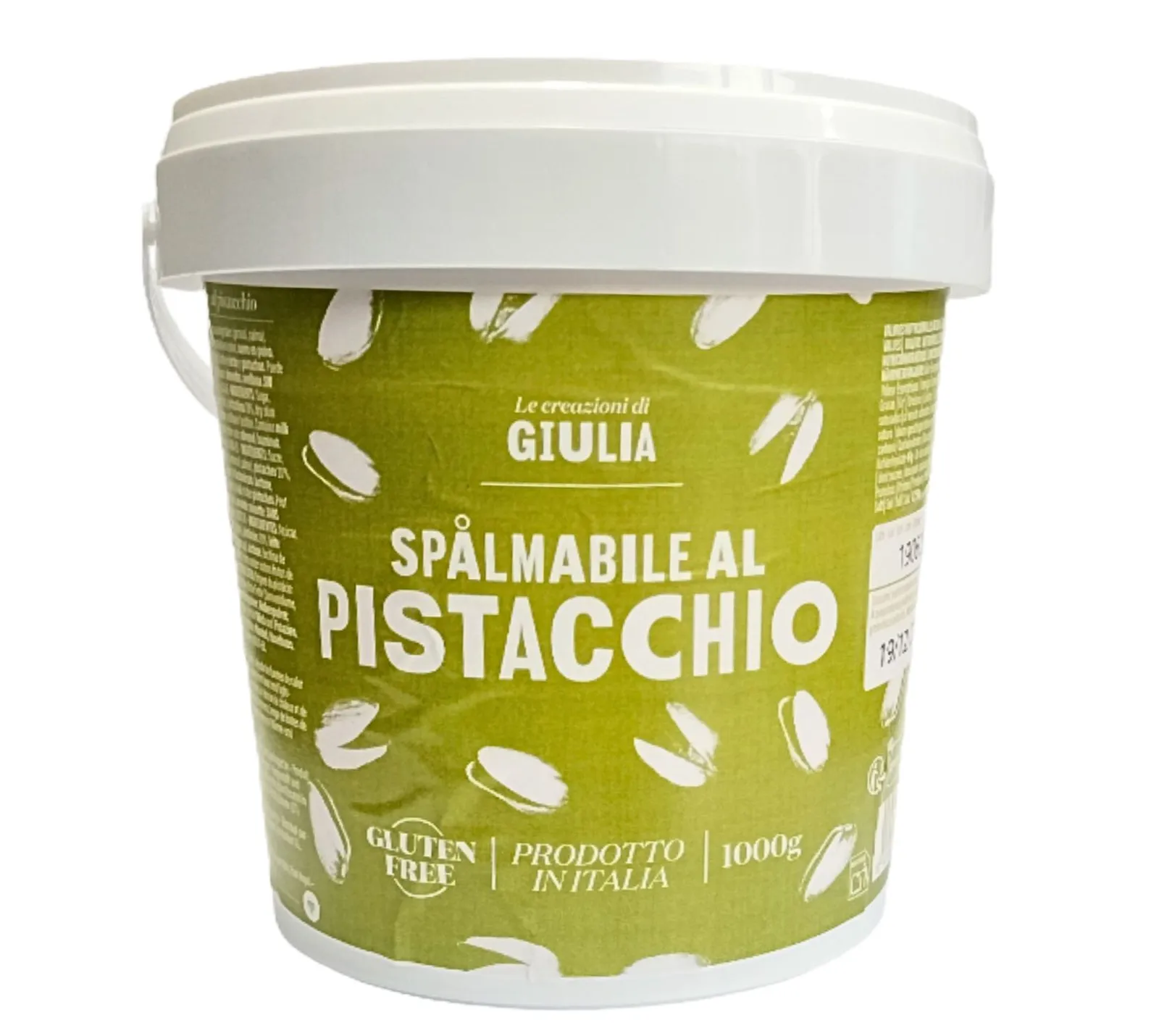 Crema al pistacchio Le Creazioni di Giulia en tarro de 1 kg, caja de 6 unidades