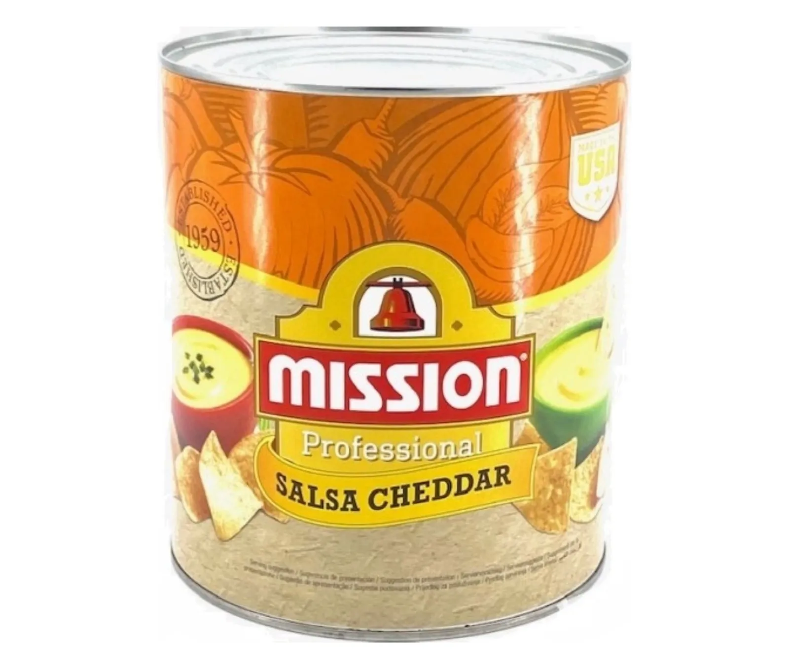 Crema Cheddar Lata Mission 3Kg x 6Ud — Conservas / Salsas / Aceites