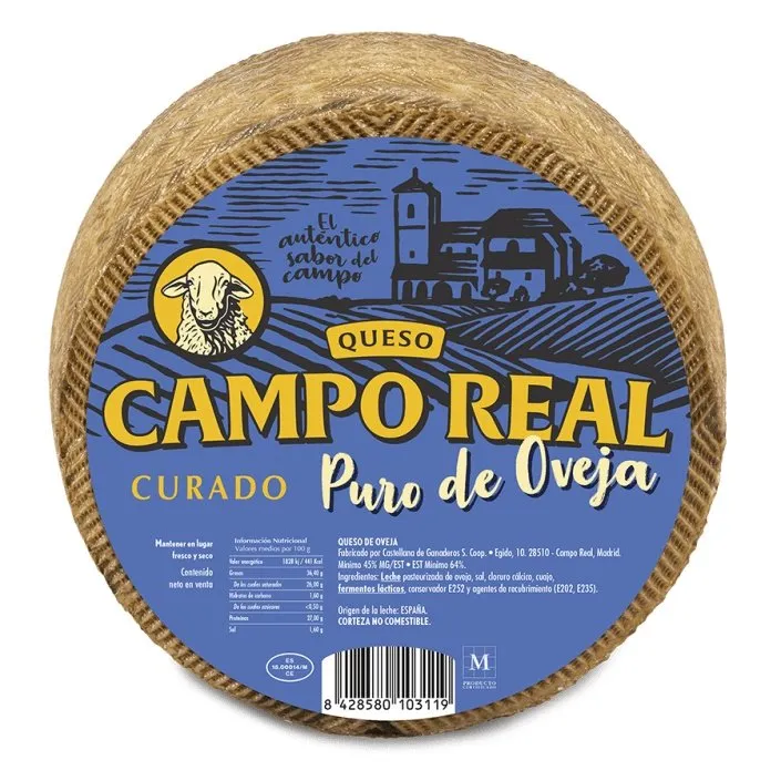 Queso Campo Real Curado Oveja 3Kg x 2Ud — Quesos Curados