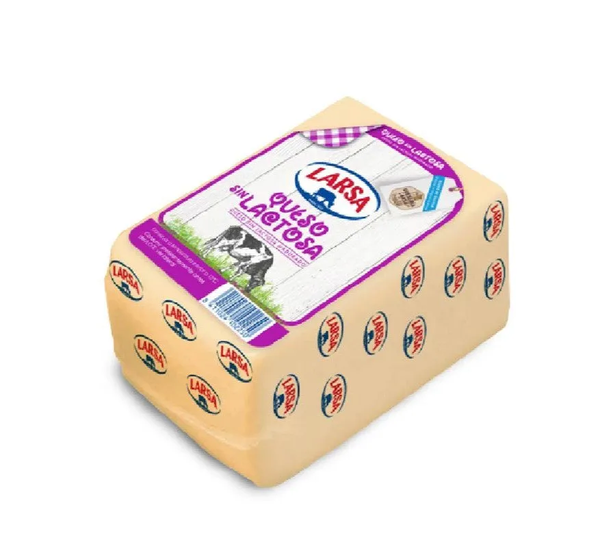 Queso Barra Sandwich Sin Lactosa Larsa 1,5Kg x 4Ud — Quesos Frescos / Tiernos