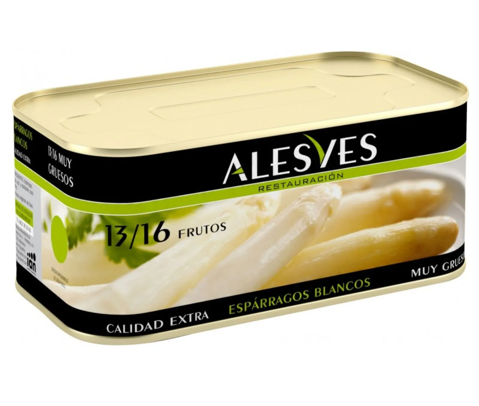 Espárrago Alesves 13/16 660g x12Ud — Conservas / Salsas / Aceites