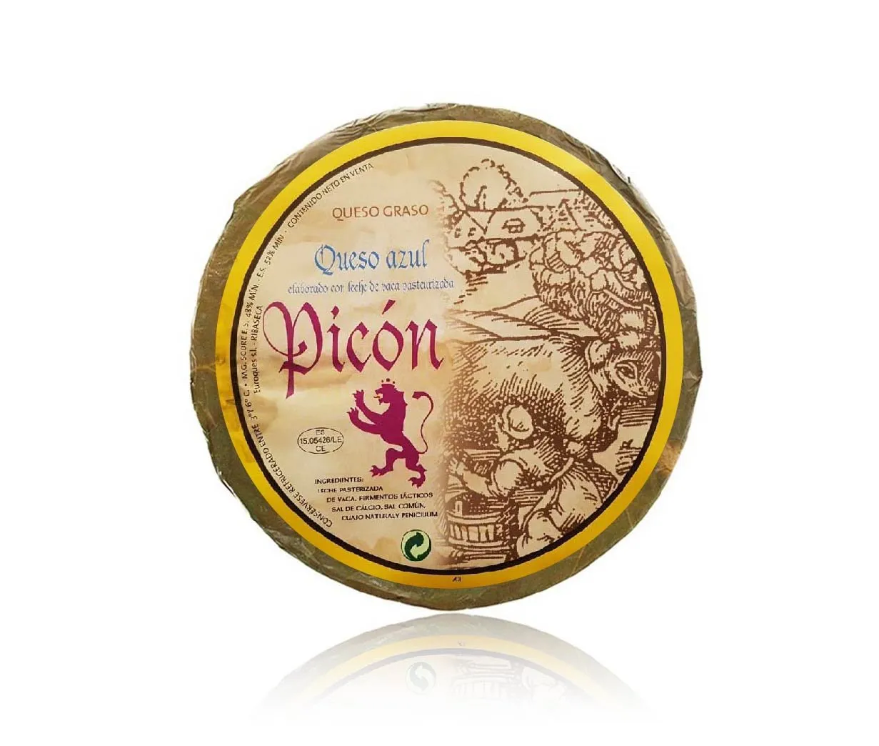 Queso Azul Hojas Natural Picón 2,5Kg x 2Ud — Quesos Azules