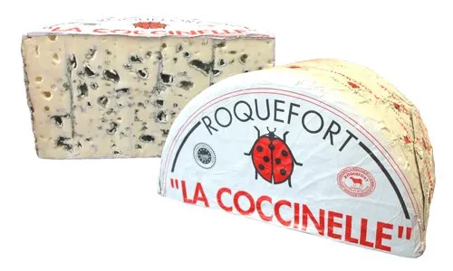 Queso Roquefort DOP Coccinelle 1,4Kg x 4Ud — Quesos Azules