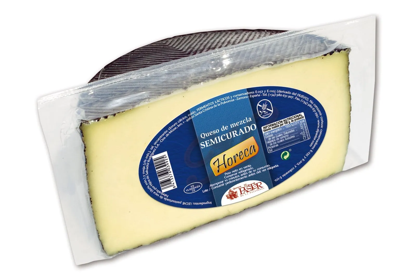 Queso Mitades Horeca Mezcla Semi El Pastor 3Kg x 2Ud — Quesos Semicurados