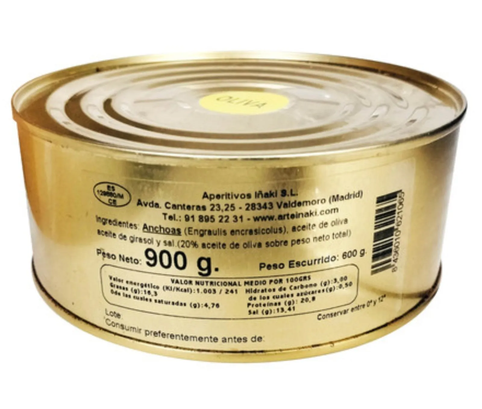 Anchoa Oliva Arteiñaki RO900 x 12Ud — Conservas / Salsas / Aceites