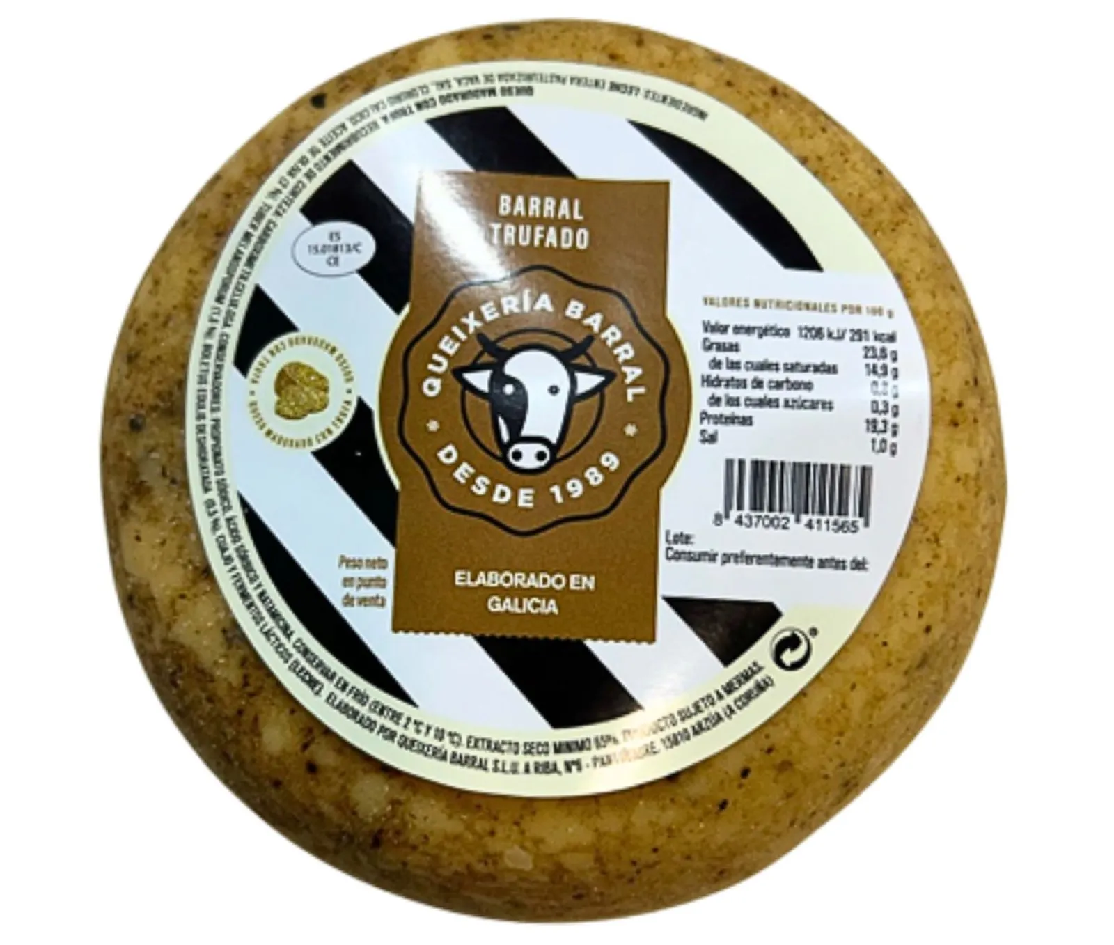 Queso Grande Arzúa Trufado Barral DOP 3kg x 2Ud