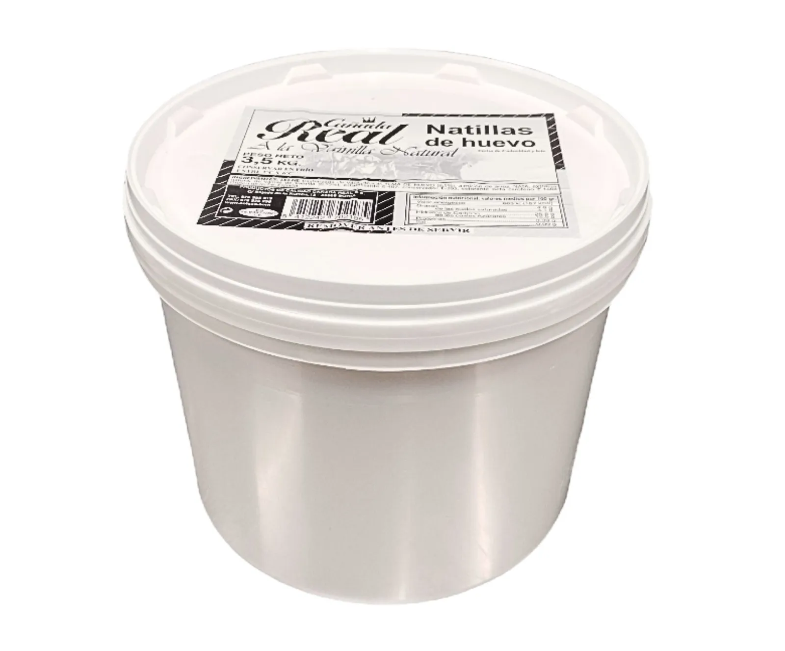 Natillas Hostelería Cañada Real Cubo 3,5Kg