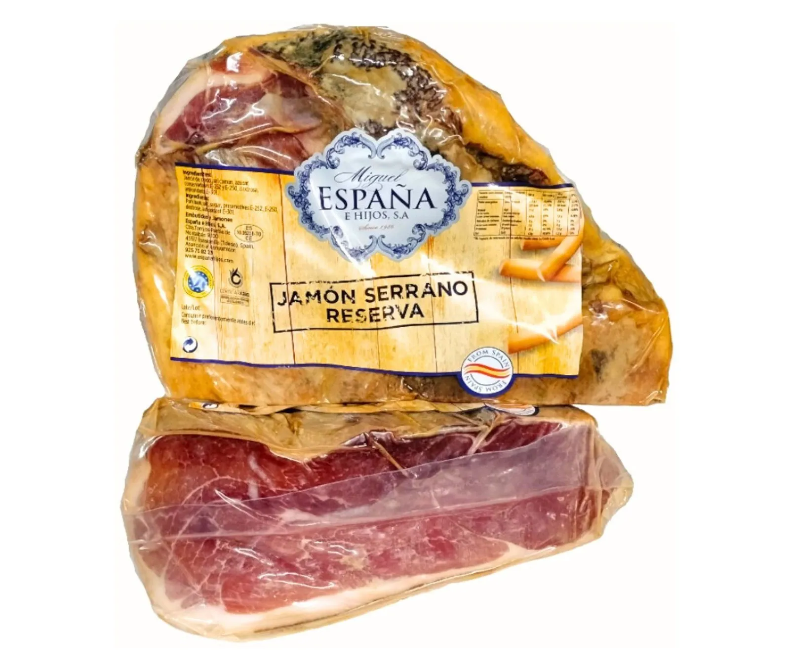 Centro Jamón Reserva Mitades España 7Kg x 2Ud — Embutidos / Cárnicos