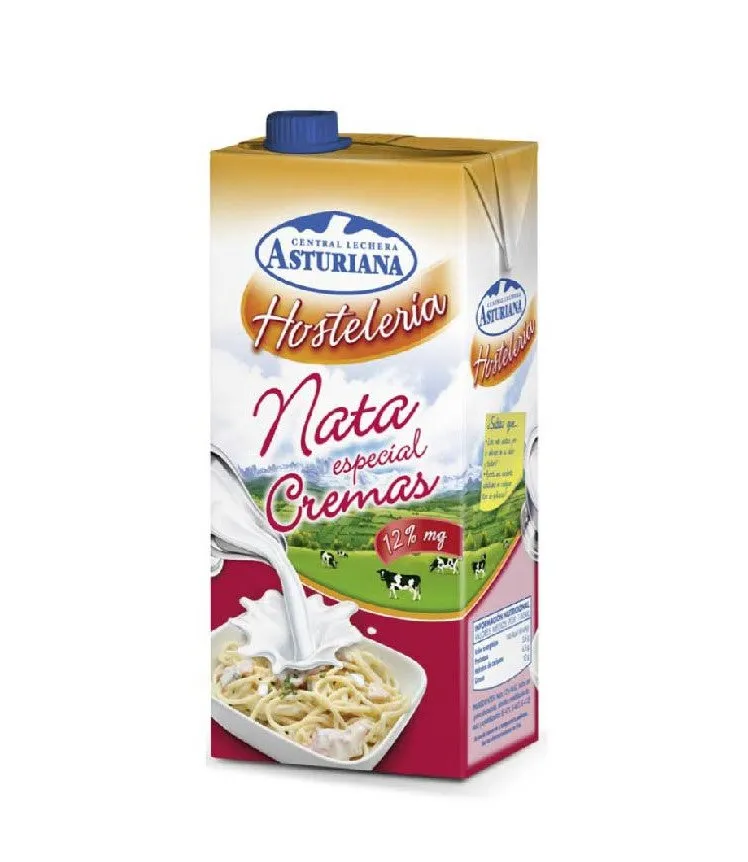 Nata Especial Crema 12% Asturiana 1L x 6Ud — Lácteos