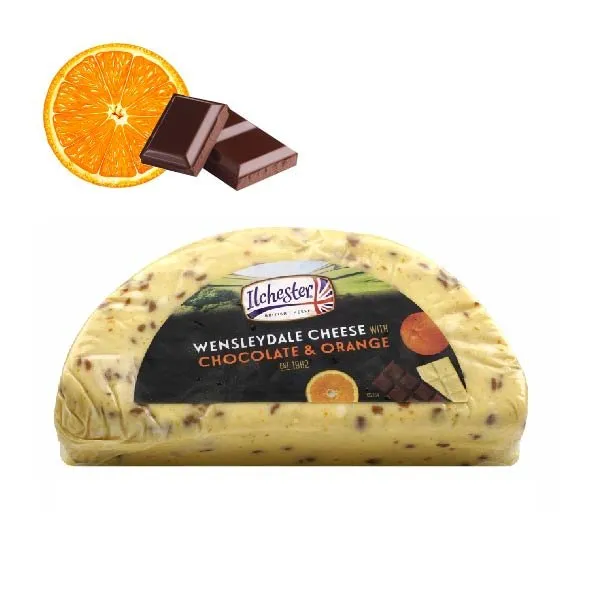 Wensleydale Chocolate y Naranja 1,5Kg x 2Ud — Quesos Importación