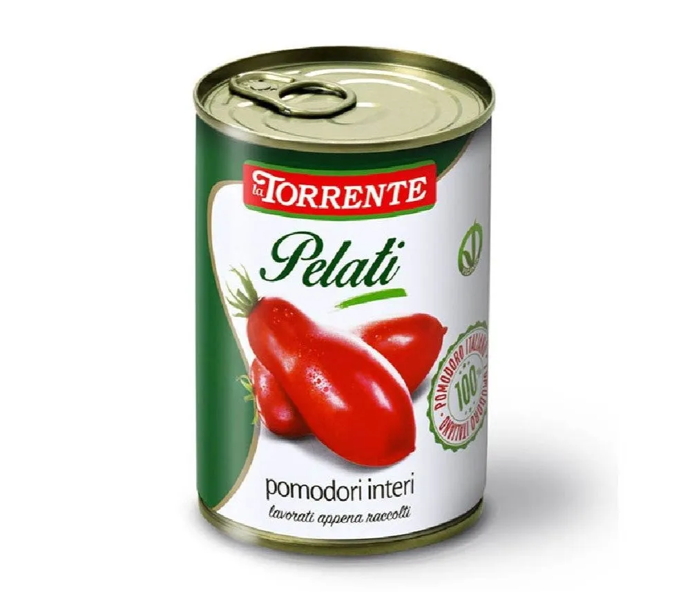 Pomodori Pelati La Torrente 400g x 24Ud — Conservas / Salsas / Aceites