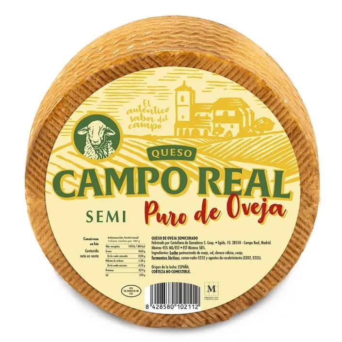 Queso Campo Real Semicurado Oveja 3Kg x 2Ud — Quesos Semicurados