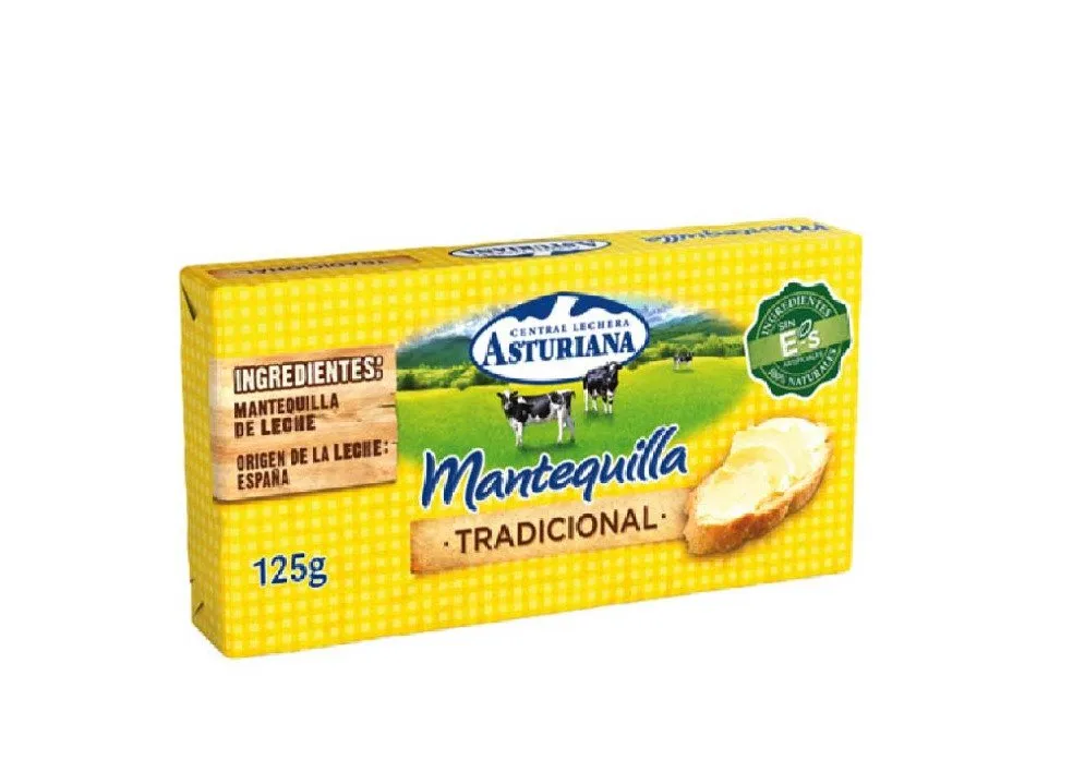 Mantequilla Pastilla Asturiana 125g x 24Ud — Lácteos