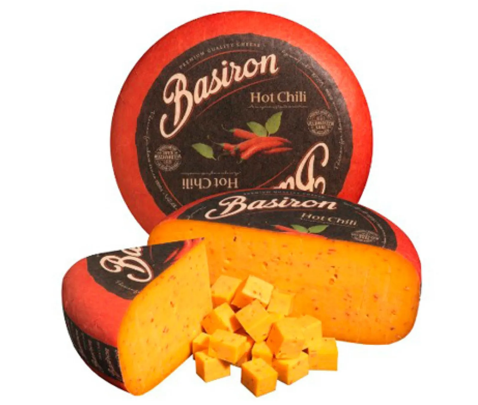 Gouda Chili Basiron Rueda 4,5Kg x 1Ud
