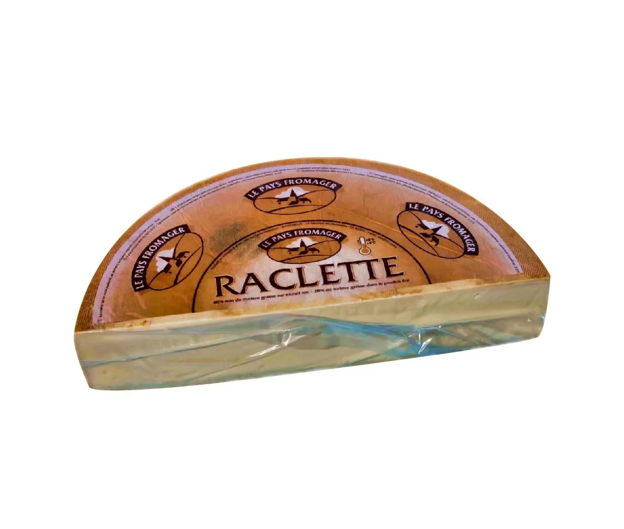 Queso Raclette 1/2 Rueda Le Pays 3,5Kg x 2Ud — Quesos Importación