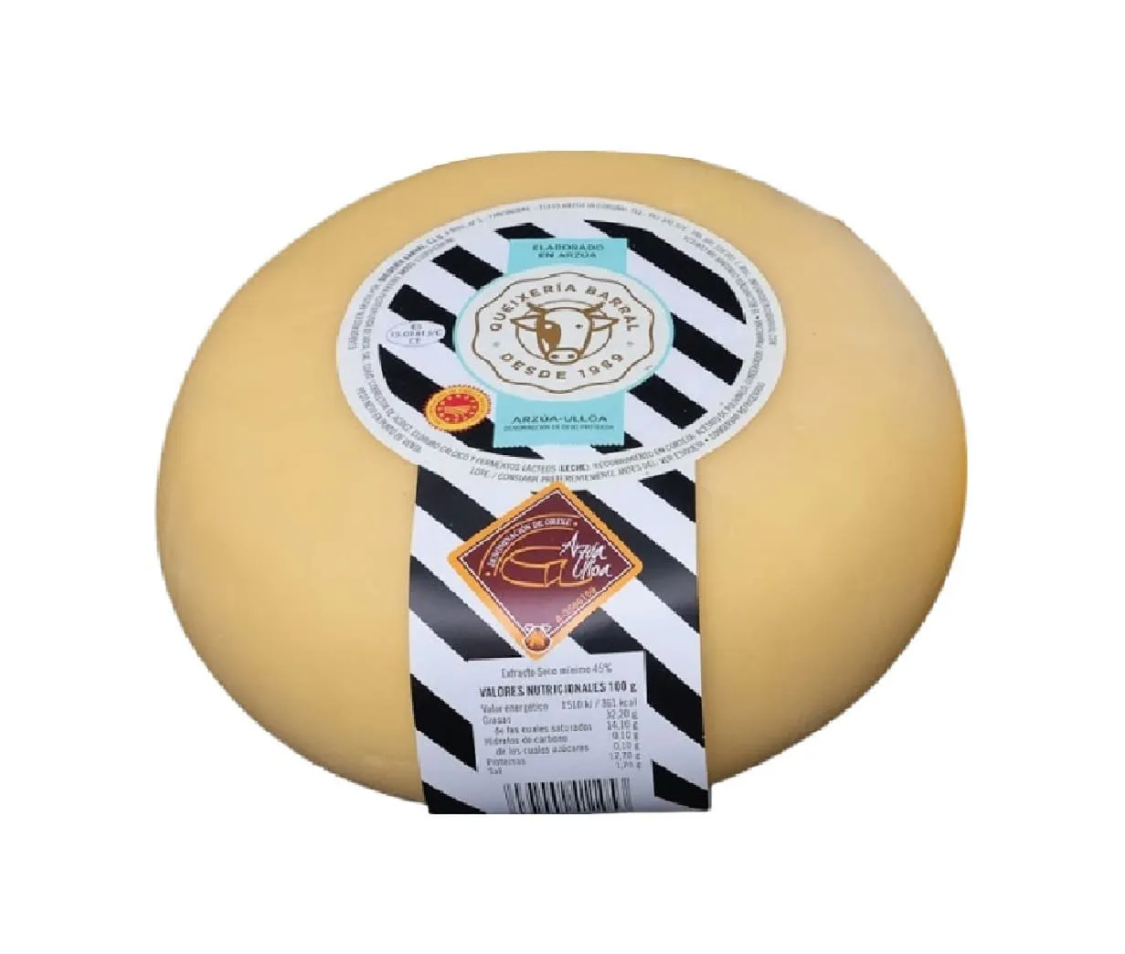 Queso Arzúa Olloa Barral DOP 3Kg x 2Ud — Quesos Frescos / Tiernos